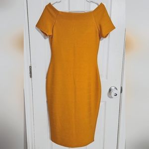 Mustard yellow dress